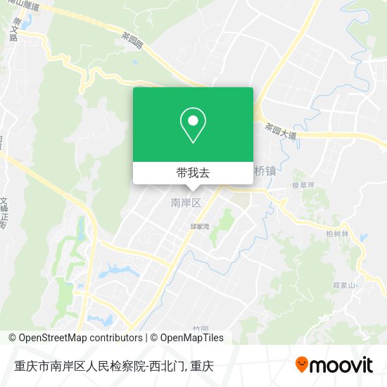 重庆市南岸区人民检察院-西北门地图