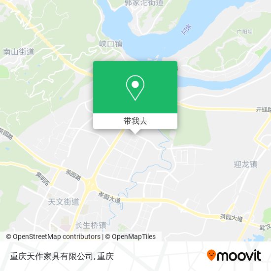 重庆天作家具有限公司地图