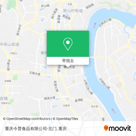 重庆今普食品有限公司-北门地图