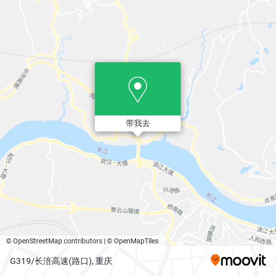 G319/长涪高速(路口)地图