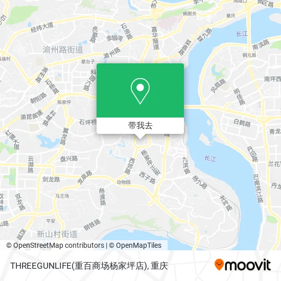 THREEGUNLIFE(重百商场杨家坪店)地图