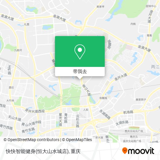 快快智能健身(恒大山水城店)地图