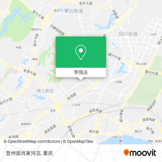 普州面肖家河店地图