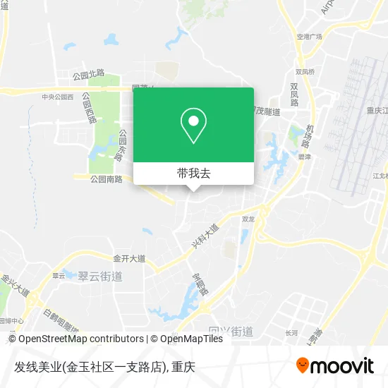 发线美业(金玉社区一支路店)地图