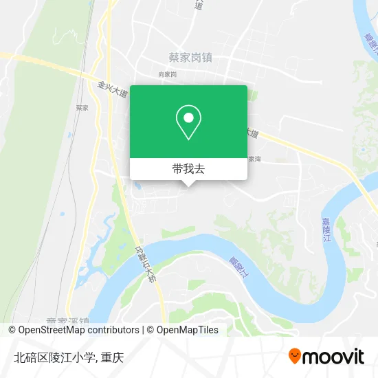 北碚区陵江小学地图