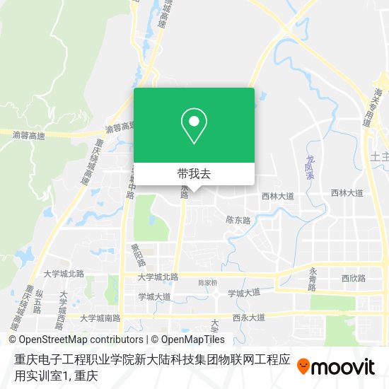 重庆电子工程职业学院新大陆科技集团物联网工程应用实训室1地图