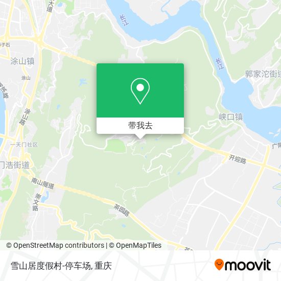 雪山居度假村-停车场地图