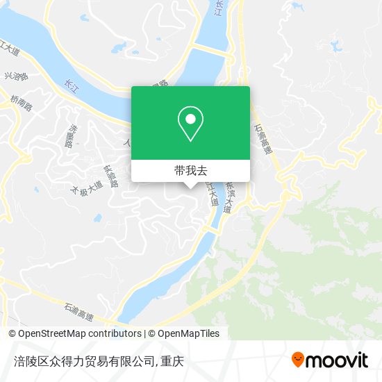 涪陵区众得力贸易有限公司地图