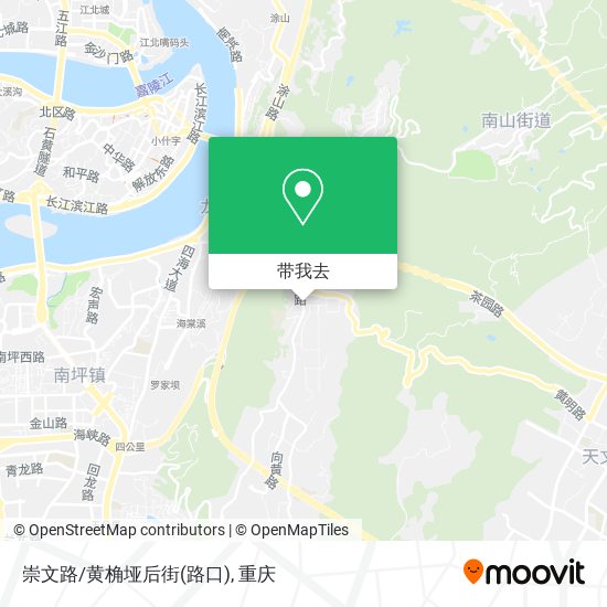 崇文路/黄桷垭后街(路口)地图
