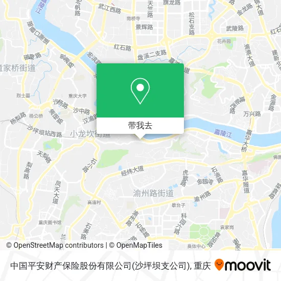 中国平安财产保险股份有限公司(沙坪坝支公司)地图