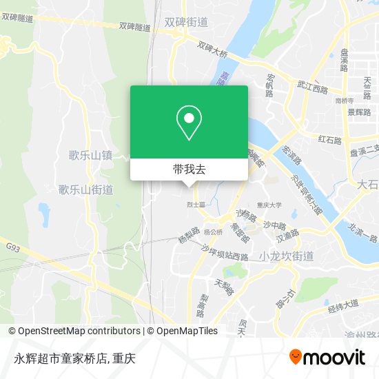 永辉超市童家桥店地图