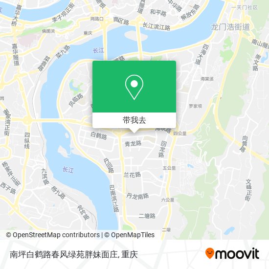 南坪白鹤路春风绿苑胖妹面庄地图