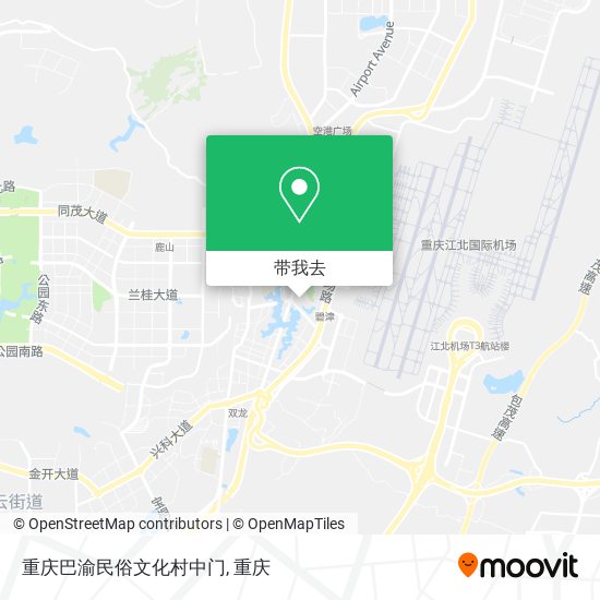 重庆巴渝民俗文化村中门地图