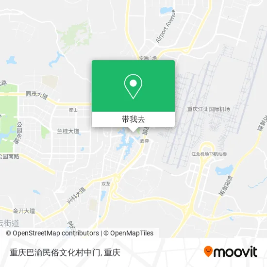 重庆巴渝民俗文化村中门地图