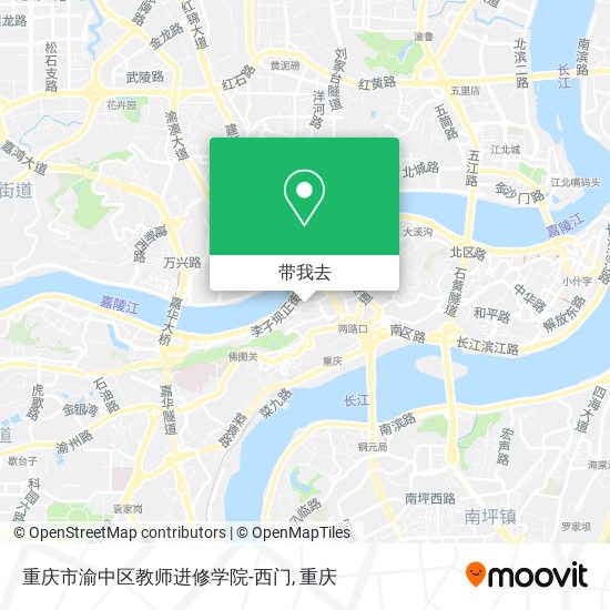 重庆市渝中区教师进修学院-西门地图
