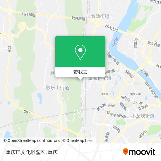 重庆巴文化雕塑区地图