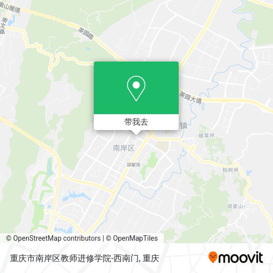 重庆市南岸区教师进修学院-西南门地图