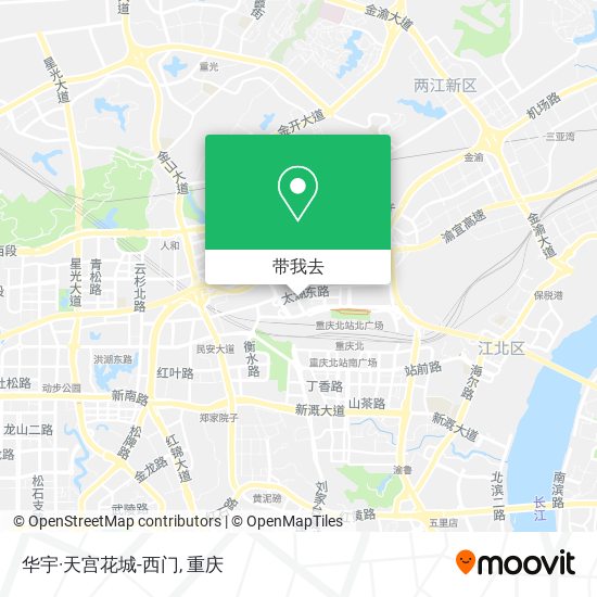 华宇·天宫花城-西门地图