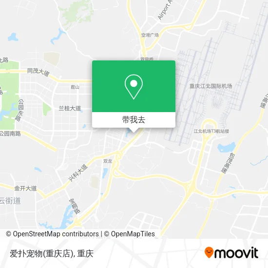 爱扑宠物(重庆店)地图