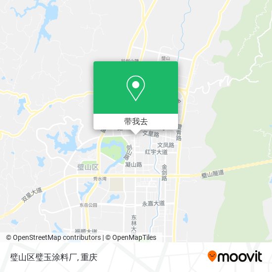 璧山区璧玉涂料厂地图