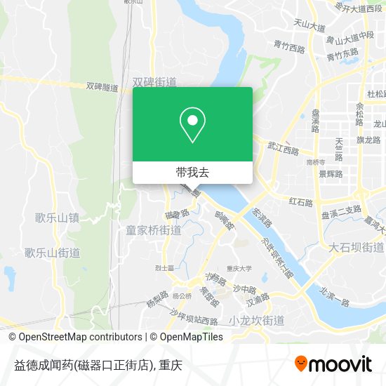 益德成闻药(磁器口正街店)地图