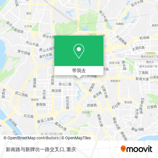 新南路与新牌坊一路交叉口地图