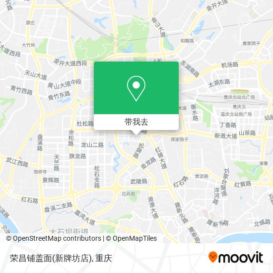 荣昌铺盖面(新牌坊店)地图