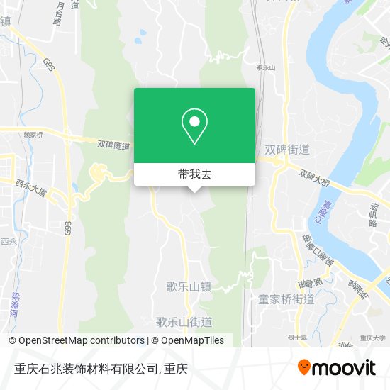 重庆石兆装饰材料有限公司地图