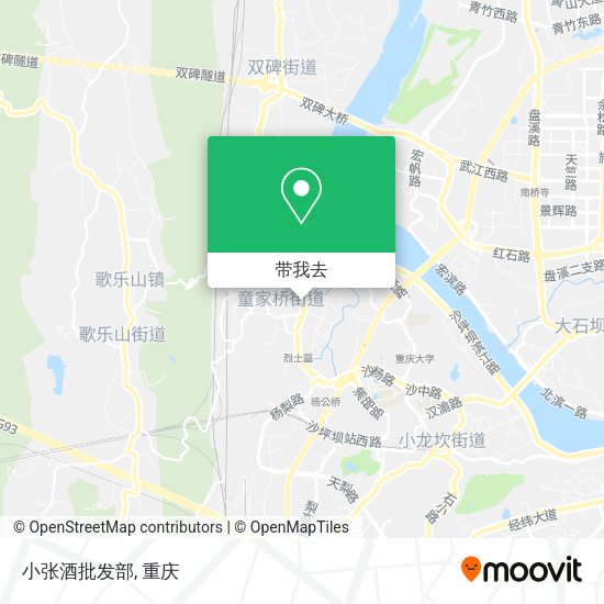 小张酒批发部地图
