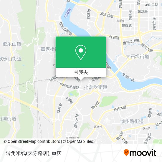 转角米线(天陈路店)地图