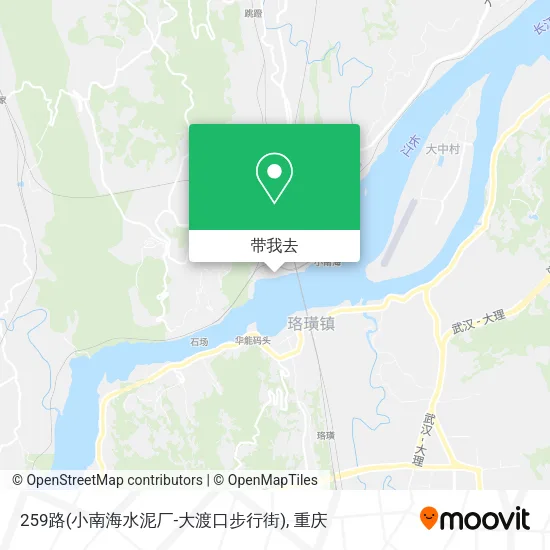 259路(小南海水泥厂-大渡口步行街)地图