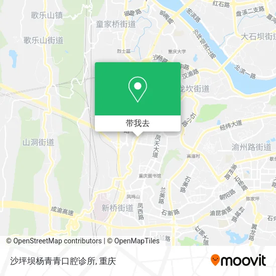 沙坪坝杨青青口腔诊所地图