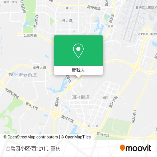 金碧园小区-西北1门地图