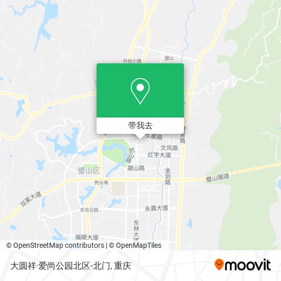 大圆祥·爱尚公园北区-北门地图