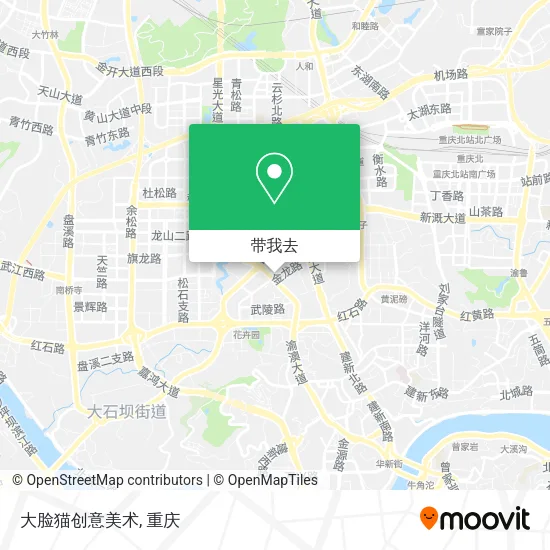 大脸猫创意美术地图