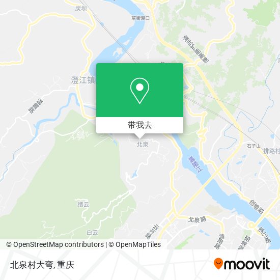 北泉村大弯地图