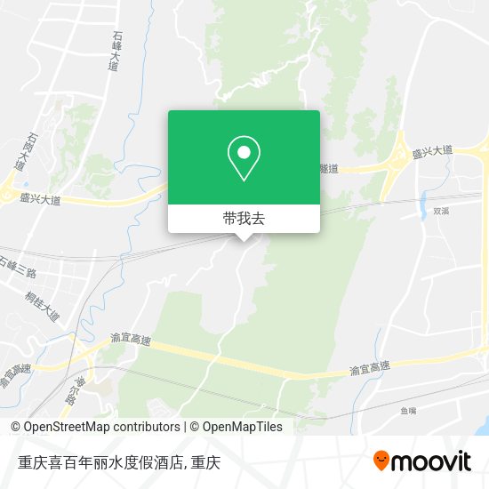 重庆喜百年丽水度假酒店地图