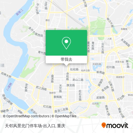 天邻风景北门停车场-出入口地图