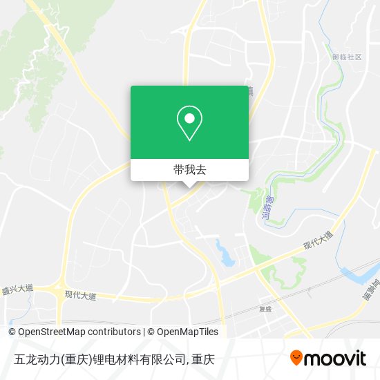 五龙动力(重庆)锂电材料有限公司地图