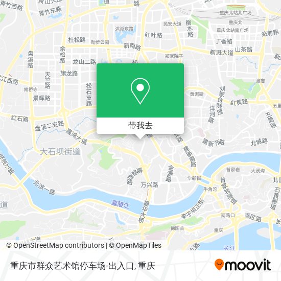 重庆市群众艺术馆停车场-出入口地图