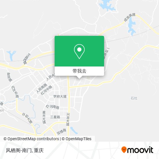 风栖阁-南门地图