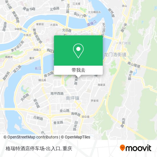 格瑞特酒店停车场-出入口地图