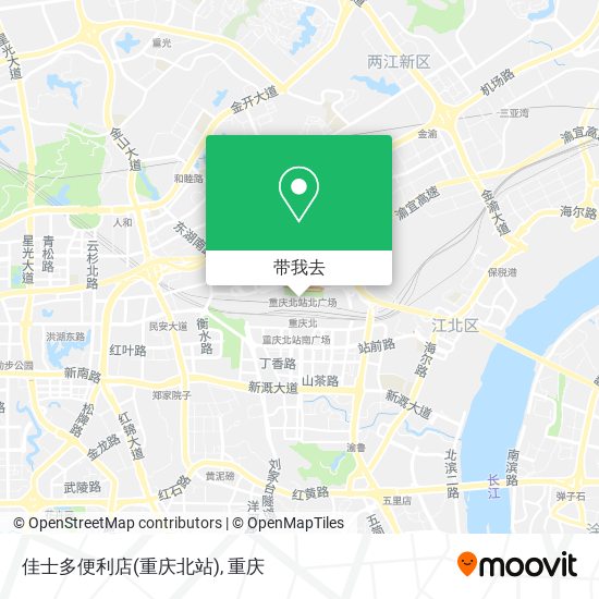 佳士多便利店(重庆北站)地图