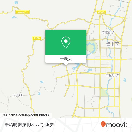新鸥鹏·御府北区-西门地图