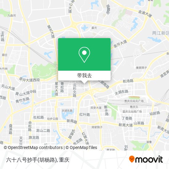 六十八号抄手(胡杨路)地图