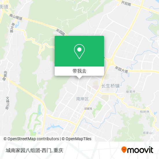 城南家园八组团-西门地图