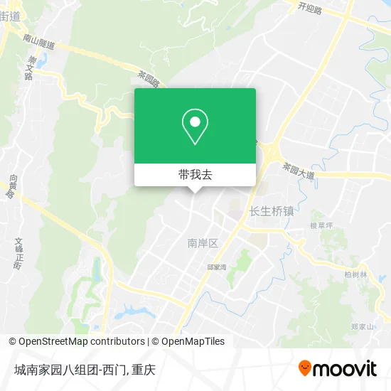 城南家园八组团-西门地图