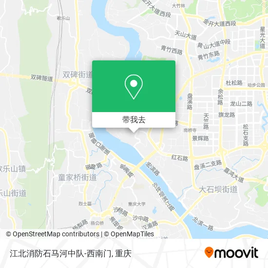江北消防石马河中队-西南门地图