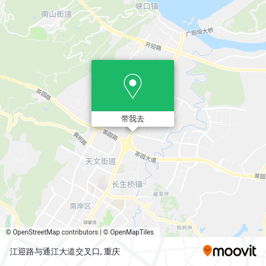 江迎路与通江大道交叉口地图
