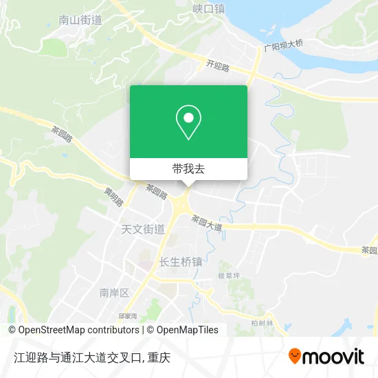 江迎路与通江大道交叉口地图